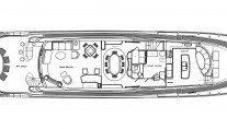 Motor yacht Don Carlo -  Main Deck Layout